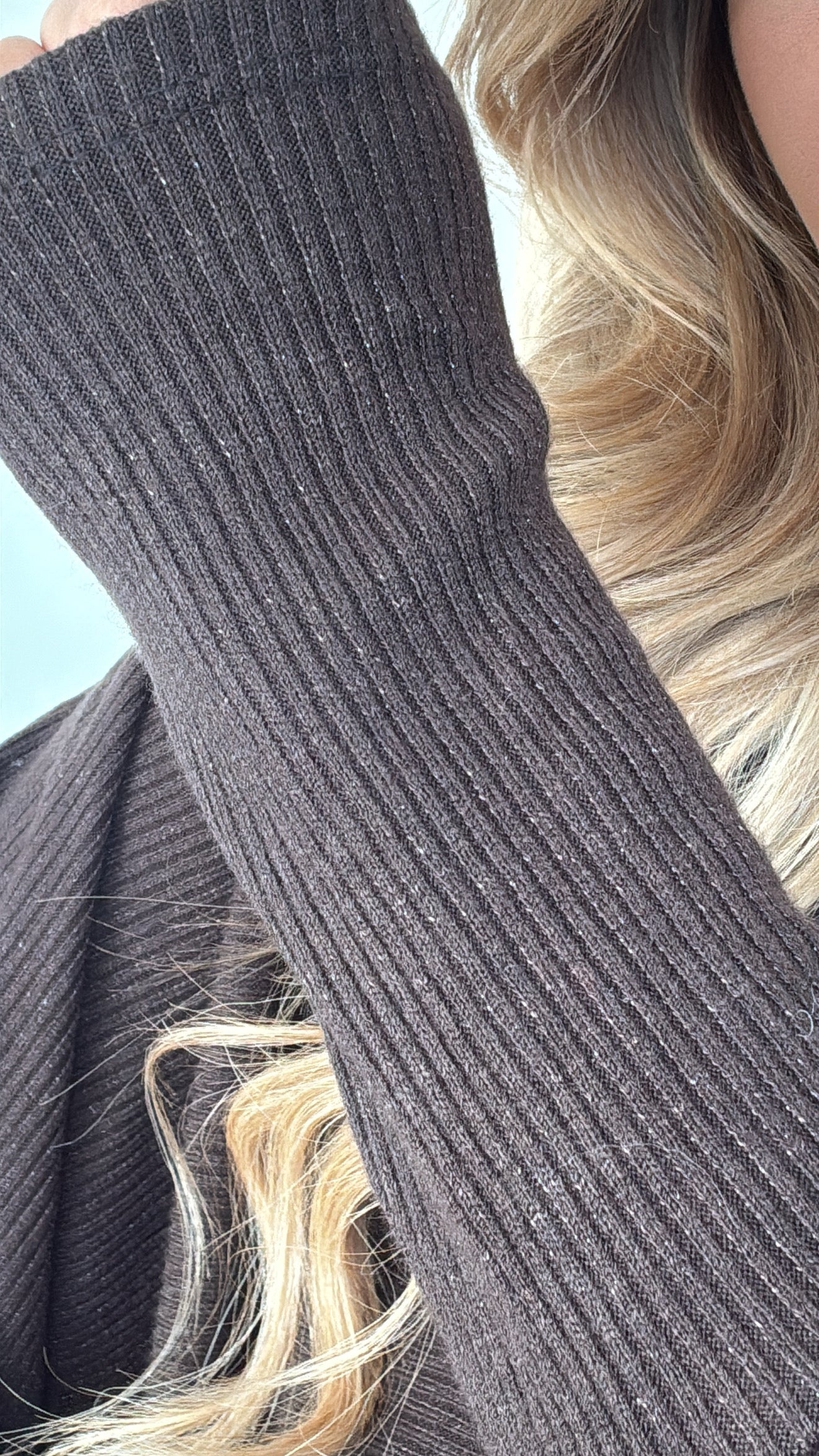 Glitter truitje bruin 🌰