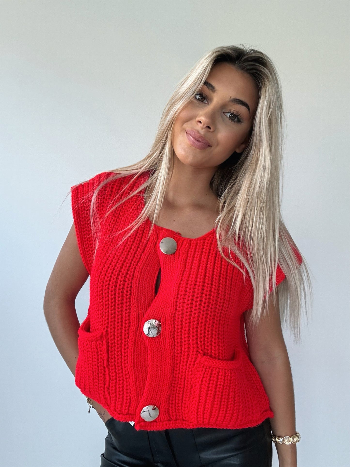 Lana knit red