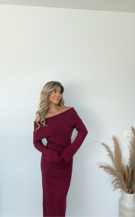 Ona jurk Bordeaux 🍒
