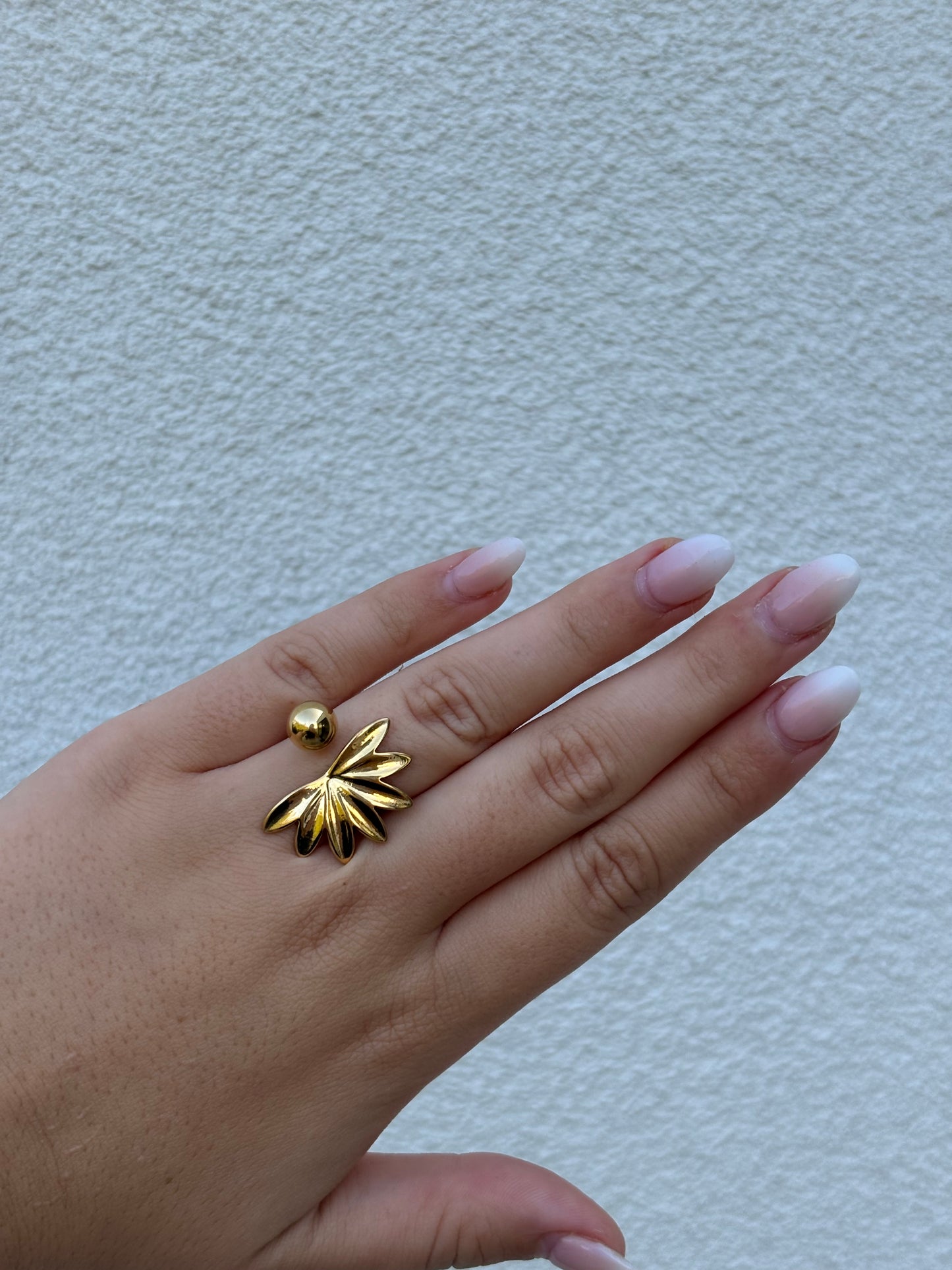 half bloom ring