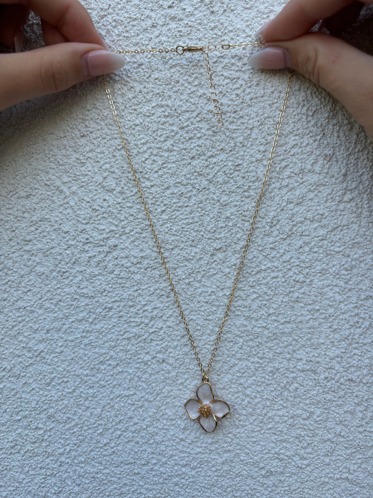 White flower necklace