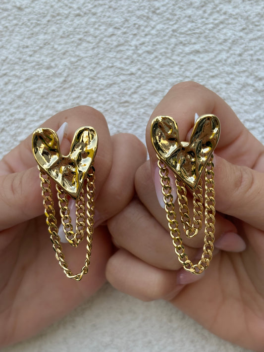 heart earrings