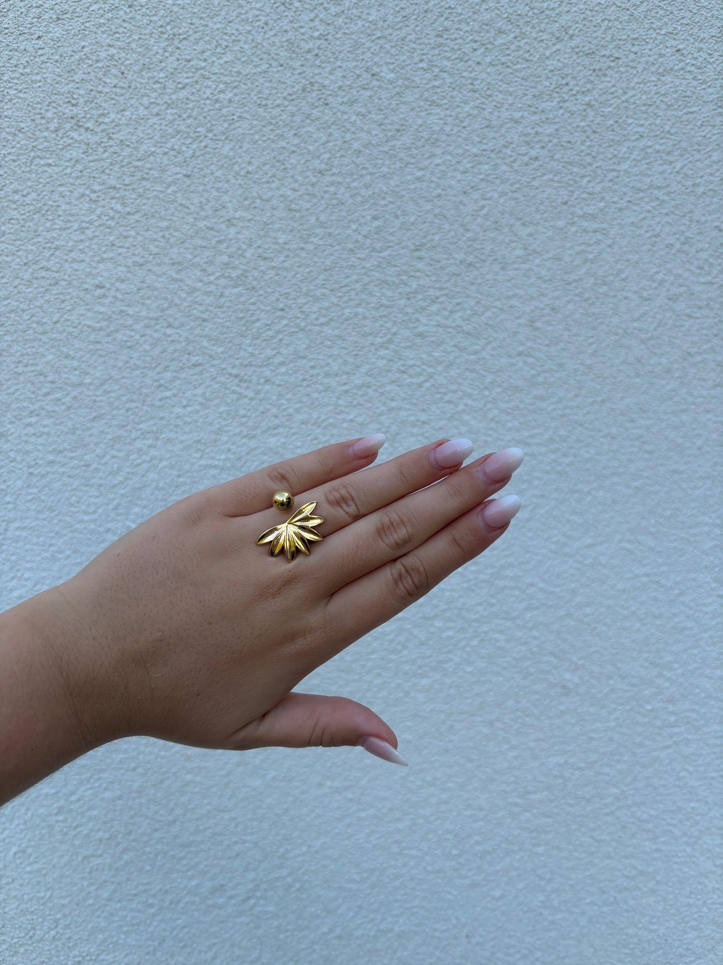 half bloom ring