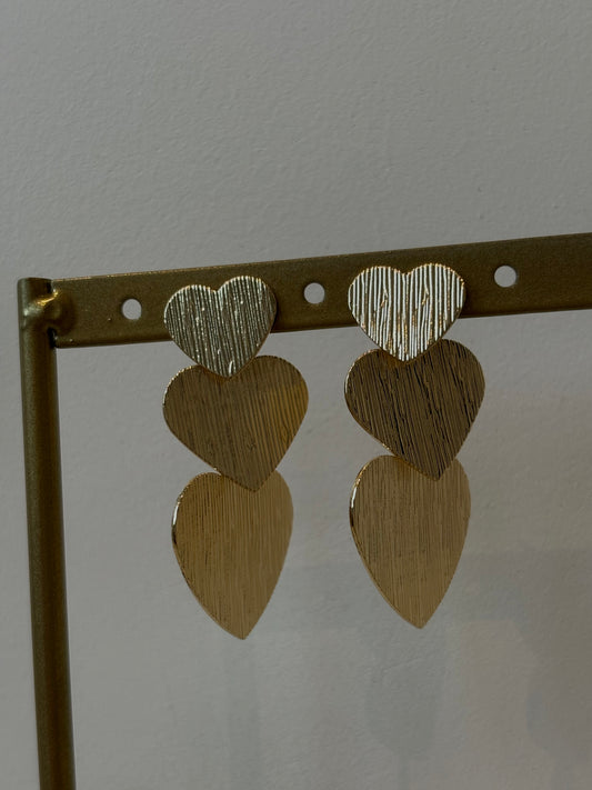 Trouble heart earrings