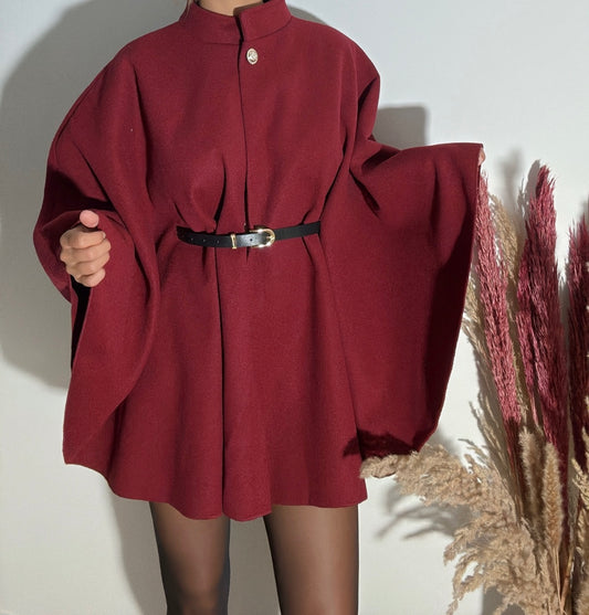 Poncho Bordeaux